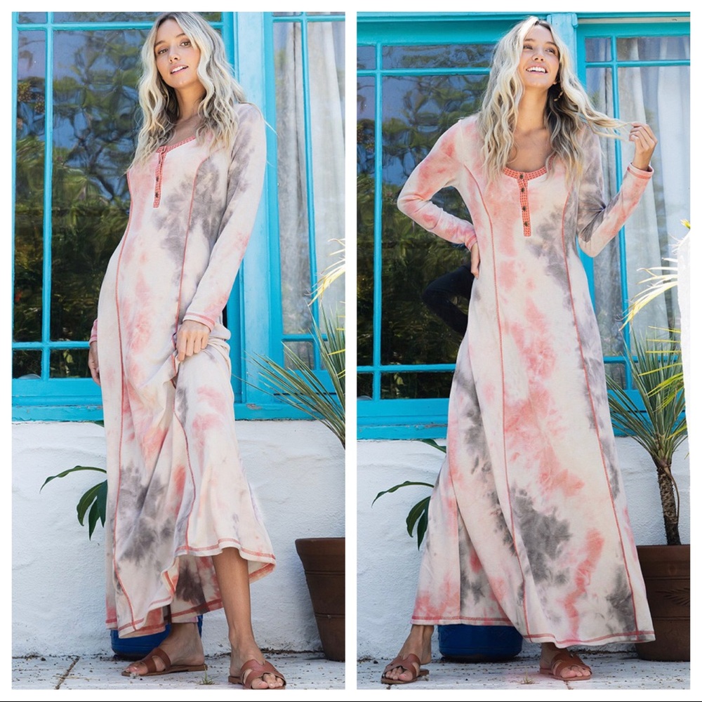 ✨LAST ONE ✨Fabulous Tie Dye Print Maxi Dress - Picture 4 of 5